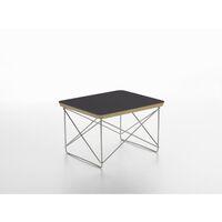 Occasional Table LTR Sengebord/Sidebord Sort Laminat/Rustfri Stål