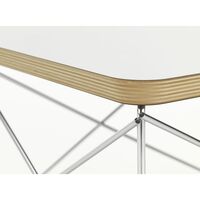 Occasional Table LTR Bedside Table/Side Table White Laminate/Stainless Steel