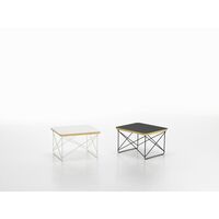 Occasional Table LTR Bedside Table/Side Table White Laminate/Stainless Steel