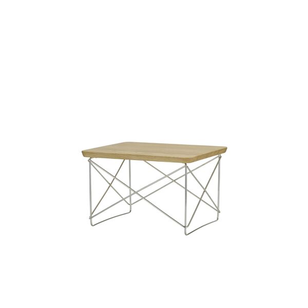 Occasional Table LTR Bedside Table/Side Table Natural Chestnut/Stainless Steel