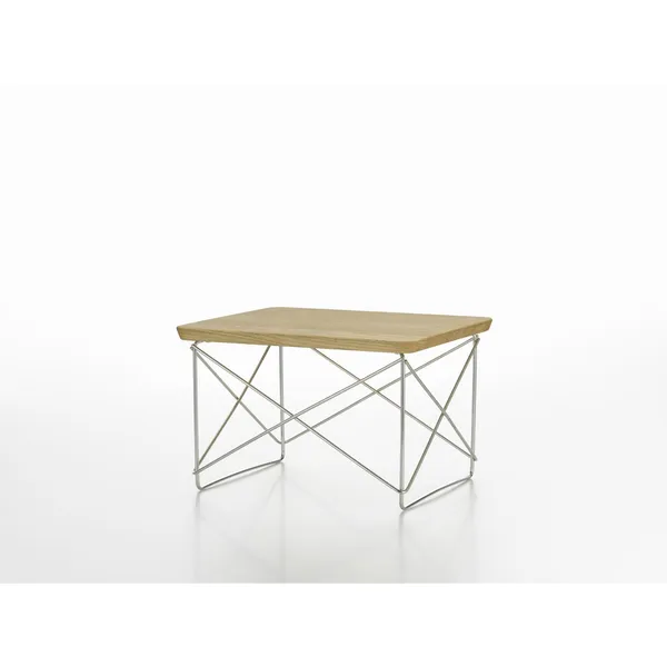 Occasional Table LTR Bedside Table/Side Table Natural Chestnut/Stainless Steel