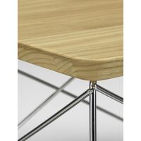 Table de chevet/table d'appoint Occasional Table LTR Châtaignier naturel/Acier inoxydable
