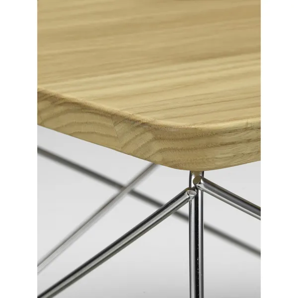 Occasional Table LTR Bedside Table/Side Table Natural Chestnut/Stainless Steel