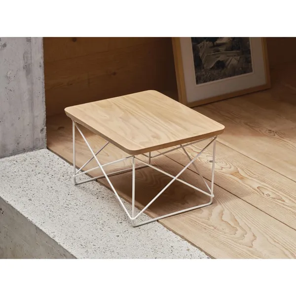 Occasional Table LTR Bedside Table/Side Table Natural Chestnut/Stainless Steel