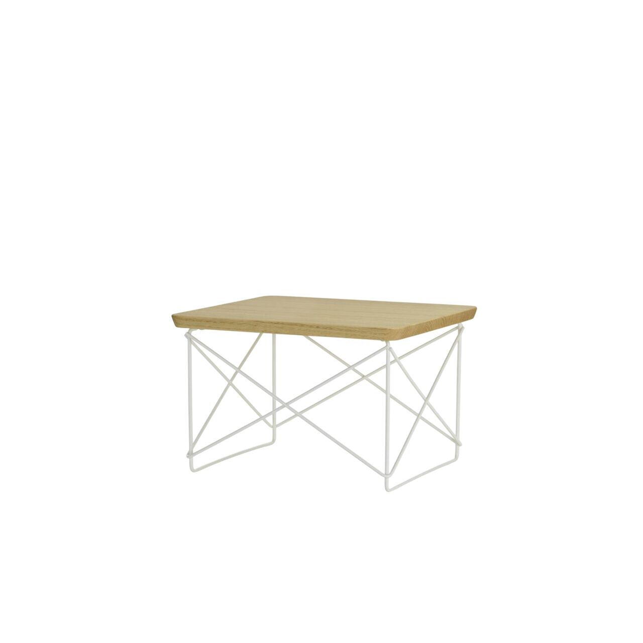 Table de chevet/table d'appoint Occasional Table LTR Châtaignier naturel/ Blanc