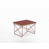 Occasional Table LTR Bedside Table/Side Table Dark Brick/Eames Classic Red