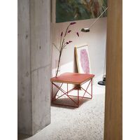 Occasional Table LTR Bedside Table/Side Table Dark Brick/Eames Classic Red