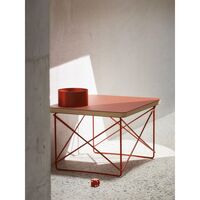 Occasional Table LTR Bedside Table/Side Table Dark Brick/Eames Classic Red