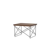 Occasional Table LTR Bedside Table/Side Table Dark Walnut/ Black