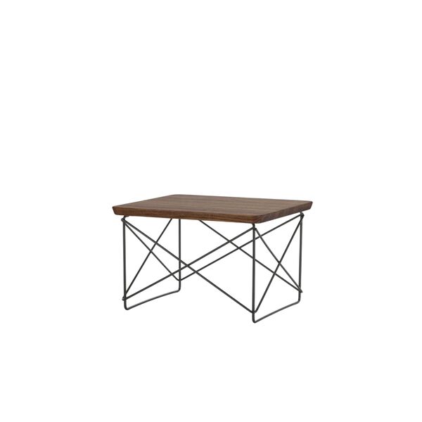 Occasional Table LTR Bedside Table/Side Table Dark Walnut/ Black