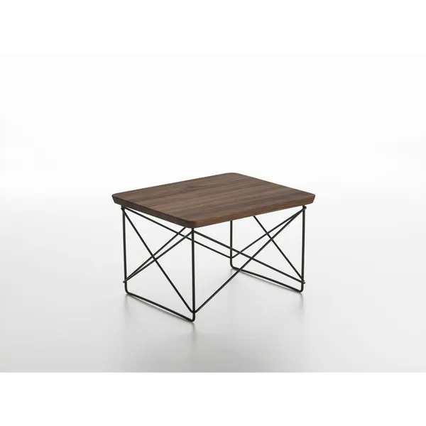 Occasional Table LTR Bedside Table/Side Table Dark Walnut/ Black