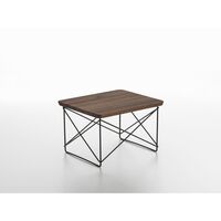 Occasional Table LTR Bedside Table/Side Table Dark Walnut/ Black