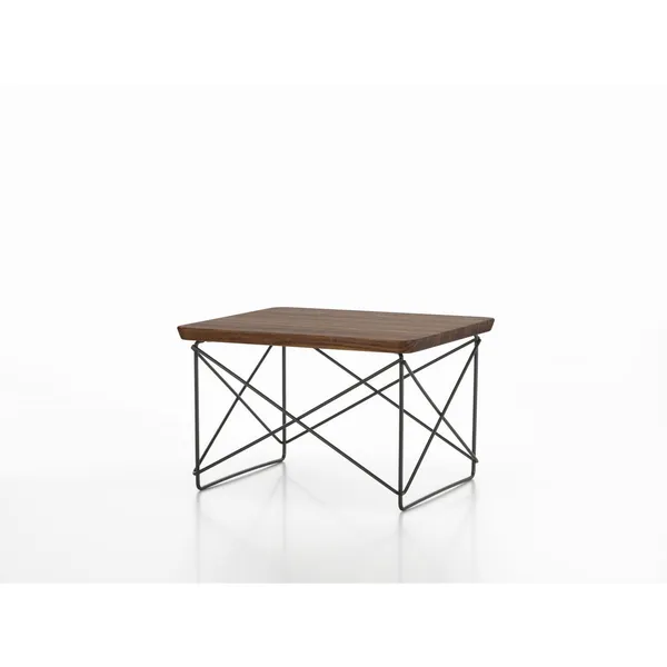 Occasional Table LTR Bedside Table/Side Table Dark Walnut/ Black
