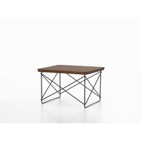 Occasional Table LTR Bedside Table/Side Table Dark Walnut/ Black