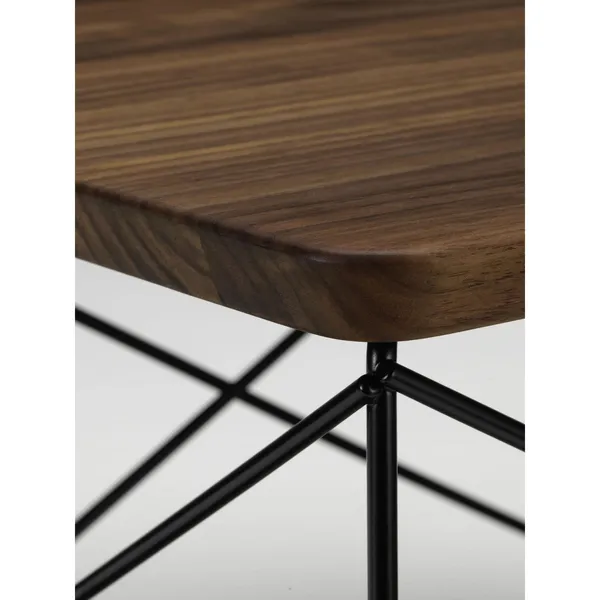 Occasional Table LTR Bedside Table/Side Table Dark Walnut/ Black