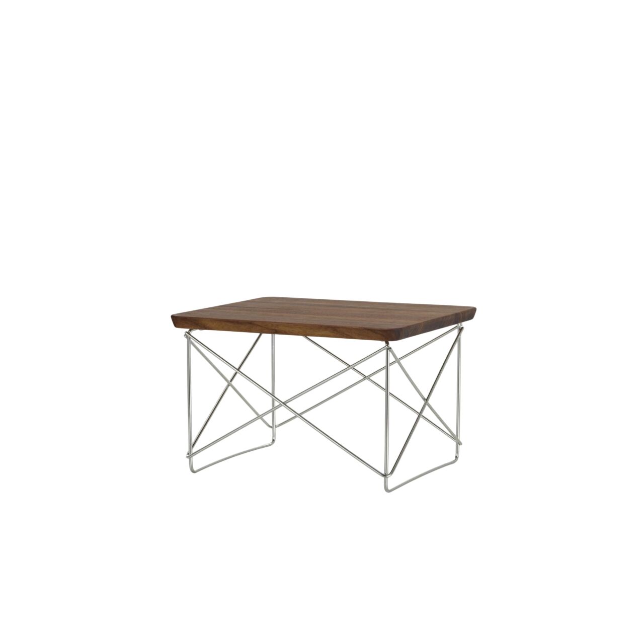 Occasional Table LTR Nattbord/Sidebord Mørk Valnøtt/Rustfritt Stål