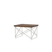 Occasional Table LTR Bedside Table/Side Table Dark Walnut/Stainless Steel