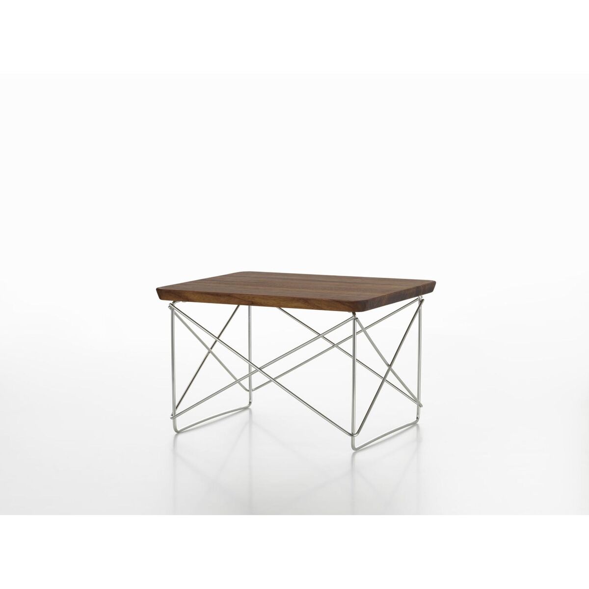 Occasional Table LTR Bedside Table/Side Table Dark Walnut/Stainless Steel
