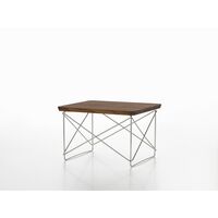 Occasional Table LTR Bedside Table/Side Table Dark Walnut/Stainless Steel
