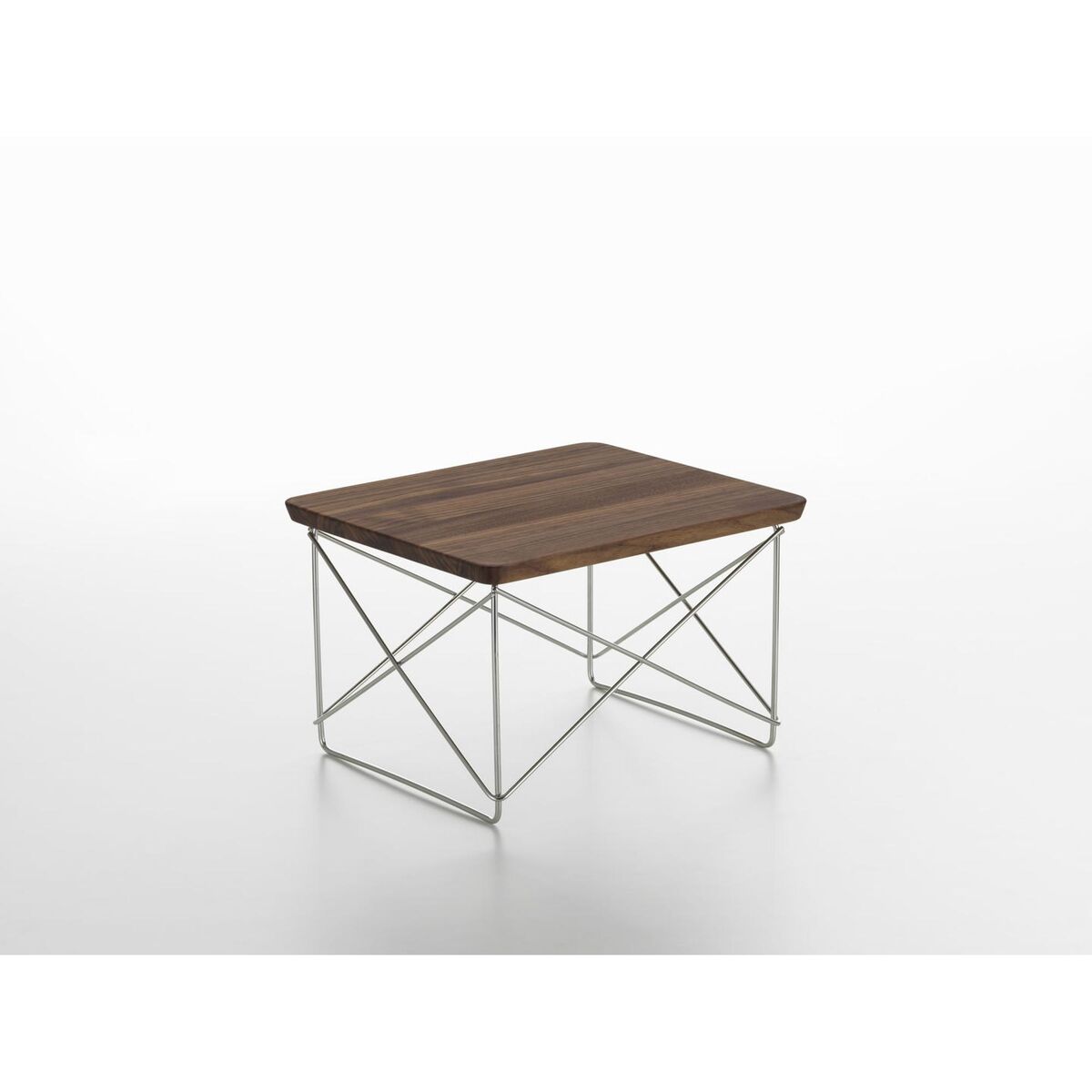 Occasional Table LTR Bedside Table/Side Table Dark Walnut/Stainless Steel