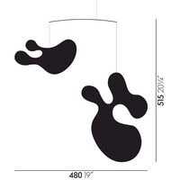 Eames Plywood Mobile Model C Decorative Accessory Black