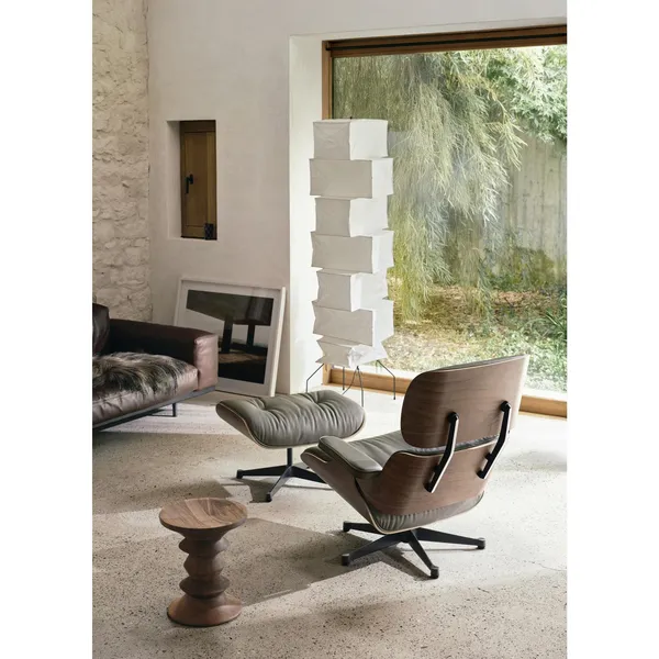 Eames Stool Model A Stool Dark Walnut