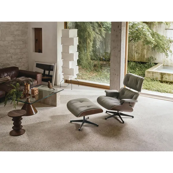 Eames Stool Model A Stool Dark Walnut