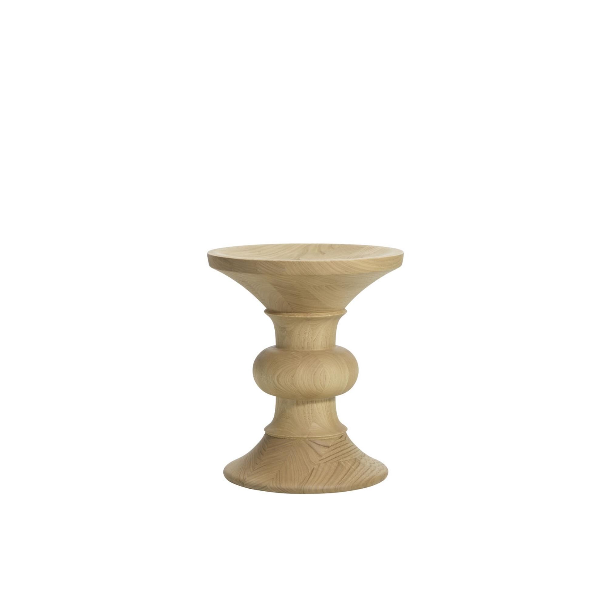 Tabouret Eames Model B en châtaignier naturel
