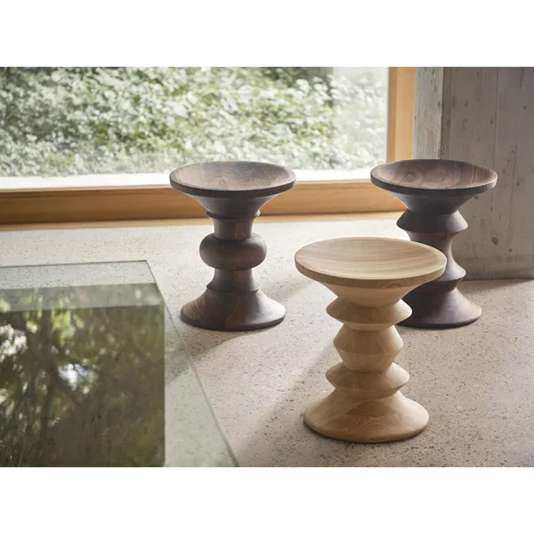 Eames Stool Model B Stool Dark Walnut