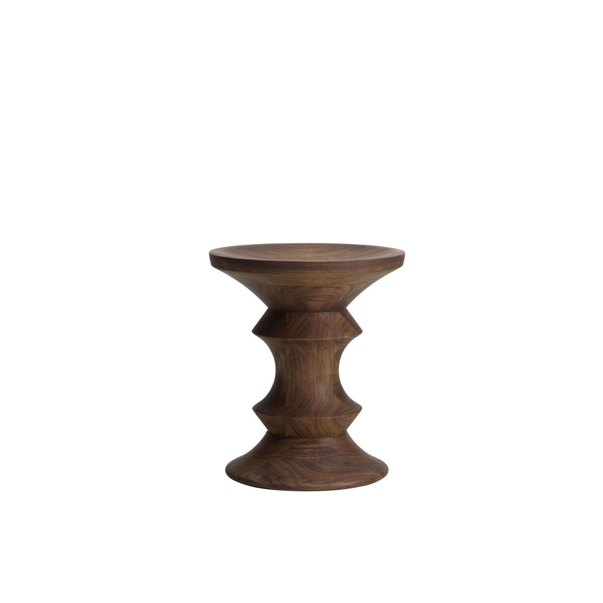 Eames Stool Model C Stool Dark Walnut