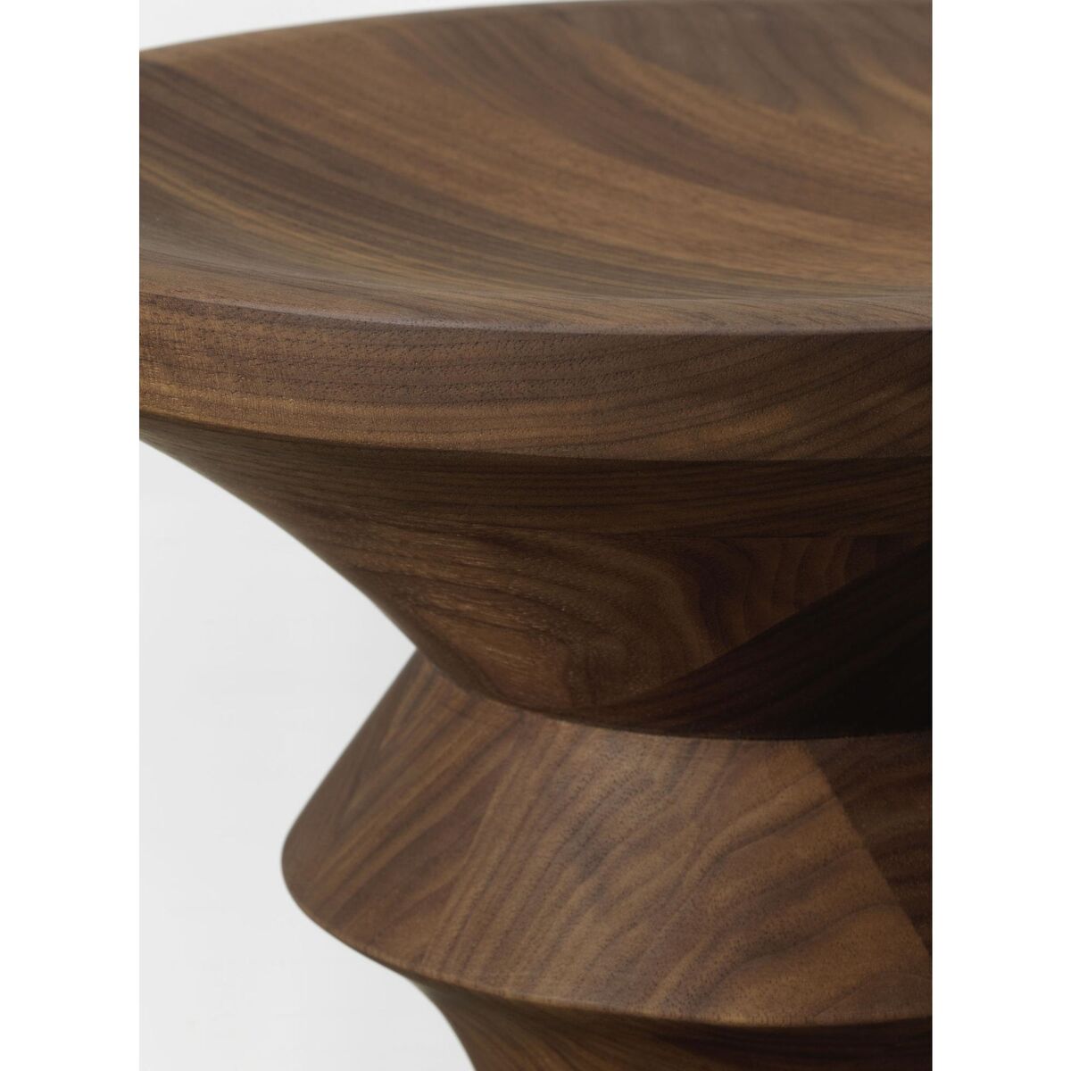Eames Stool Model C Stool Dark Walnut