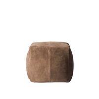 Bronx Pouf Brown Suede