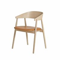 AC2 Eetkamerstoel Wit Gepigmenteerd Eiken/Cognac