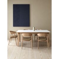 AC2 Spisestol Mattlakkert Eik/ Sort