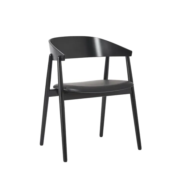 AC2 Esszimmerstuhl Schwarz Eiche/ Schwarz