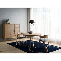 AC2 Spisestol Hvitpigmentert Eik/ Sort