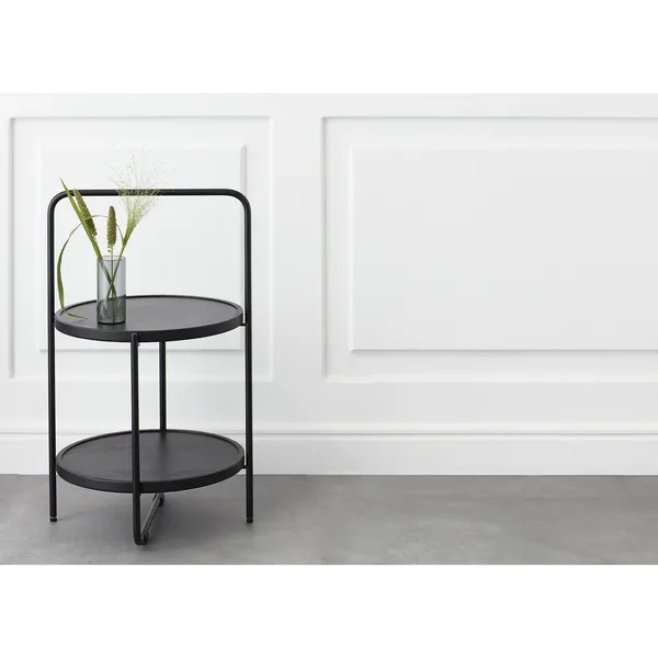 Mini-Tabletttisch Ø36 Schwarz