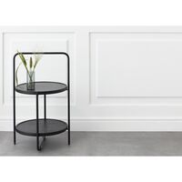 Mini-Tabletttisch Ø36 Schwarz