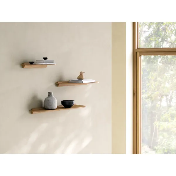 Shelf 3 Shelf 78.5x22 Natural Oiled Oak