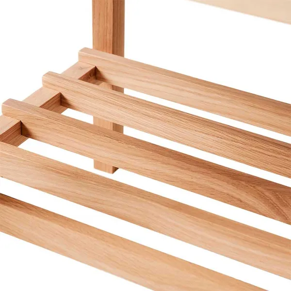 B3 Bench White Lacquered Oak