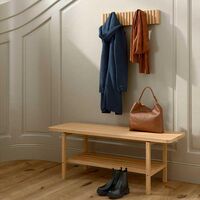 B3 Bench White Lacquered Oak