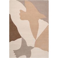 Bird Teppich 250x350 cm Beige