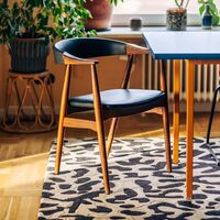 Leopard Teppich 180x270 cm Braun