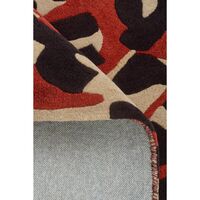 Leopard Teppich 250x350 cm Rot