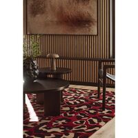 Leopard Teppich 300x400 cm Rot