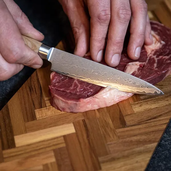 Akio Japanese Universalmesser 13 cm Helles Holz