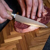 Akio Japanese Universalmesser 13 cm Helles Holz
