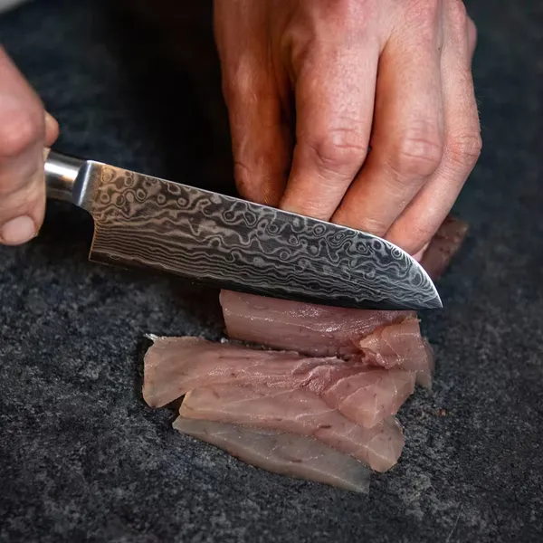 Akio Japanese Universalmesser 13 cm Helles Holz