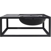 BBQ Eldstad Med Grillgaller Svart