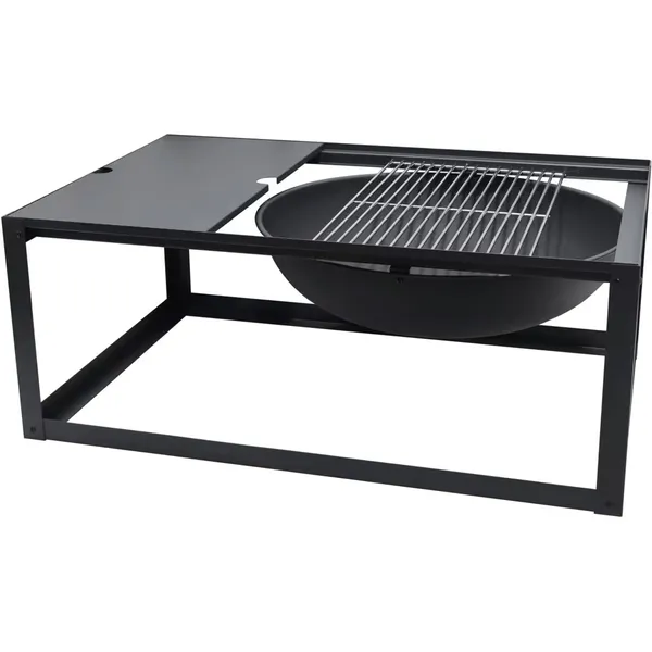 BBQ Ildsted Med Grillrist Sort